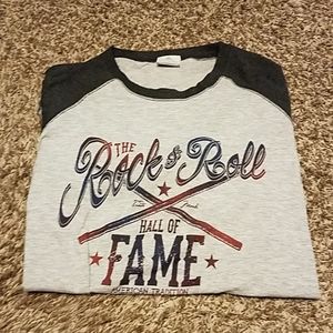 Mens rock and roll hall and fame t shirt tee